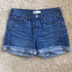 Madewell High Rise Denim Shorts